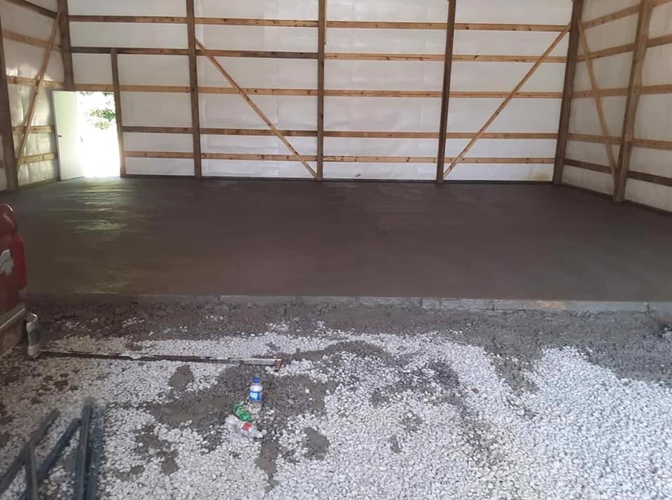 concrete slab for workshop
