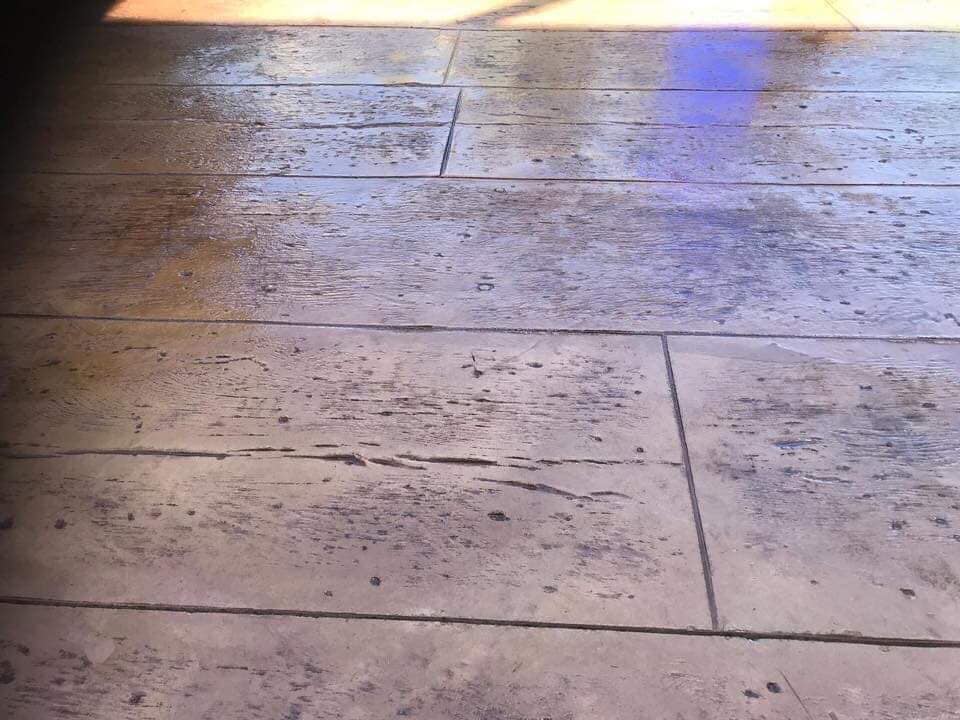 wood texture concrete flooring