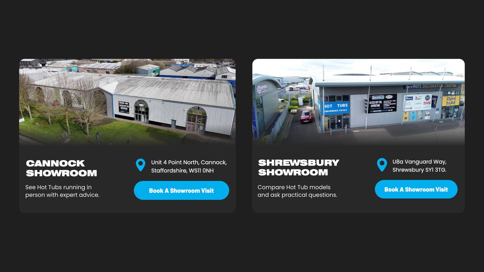 Visit a hot tub showroom