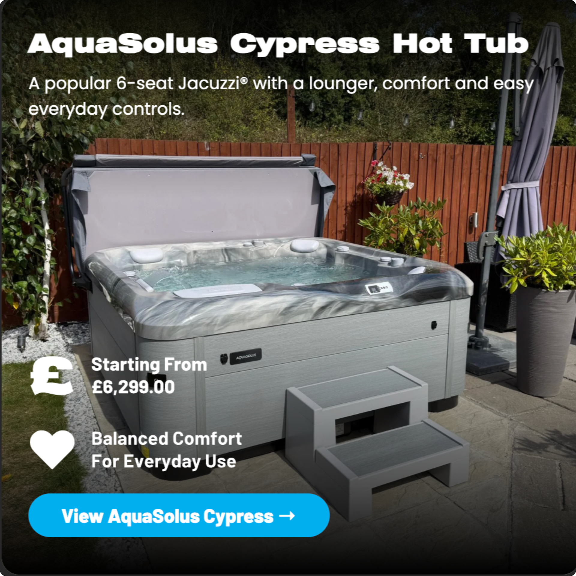 AquaSolus Cypress Hot Tub