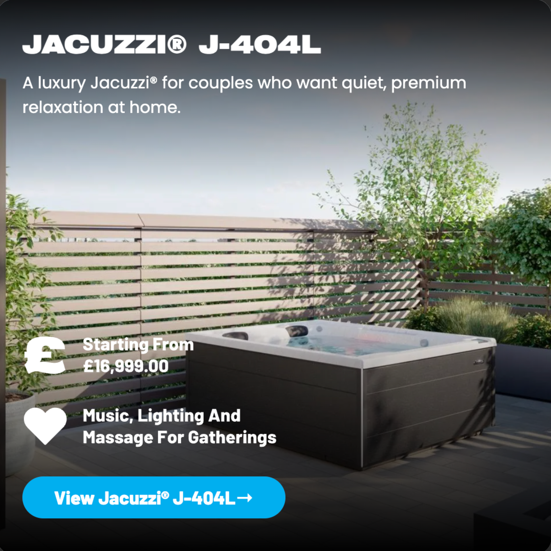 Jacuzzi J404L Hot Tub
