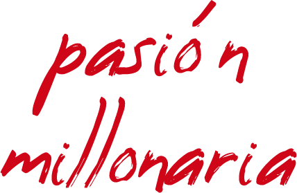 La palabra pasión está escrita en rojo sobre un fondo blanco.