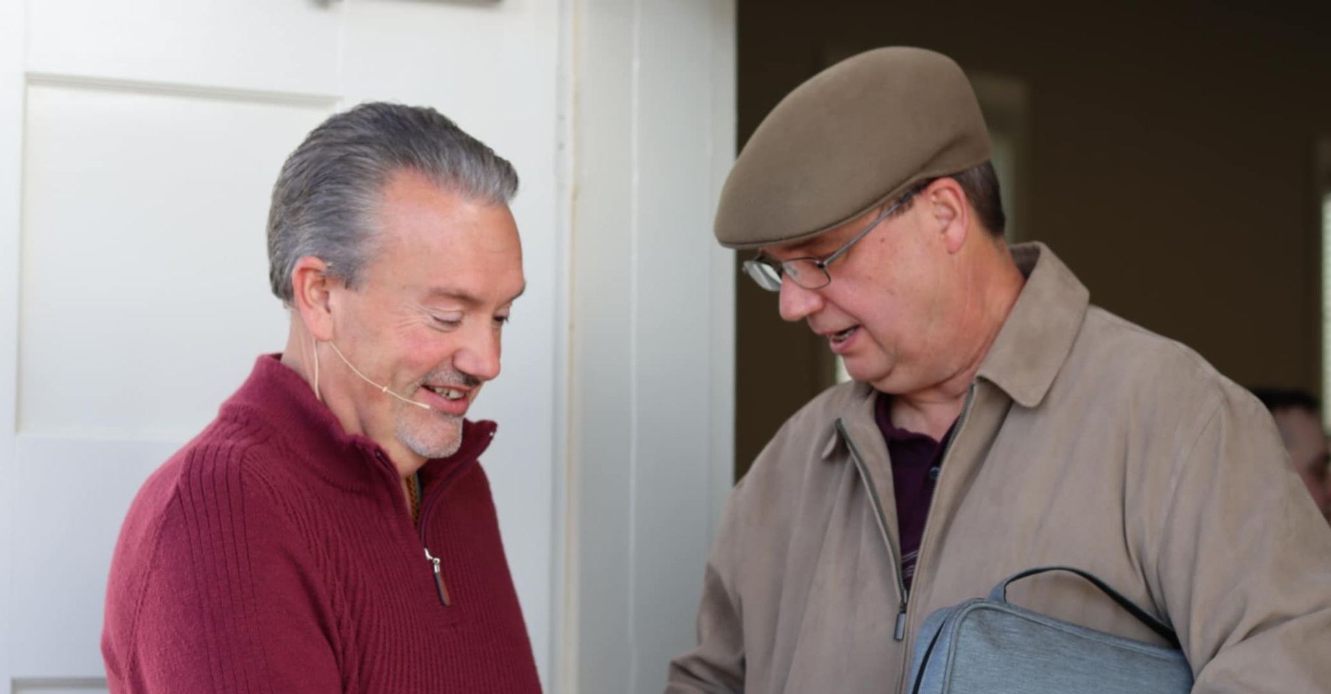 Pastor and church member