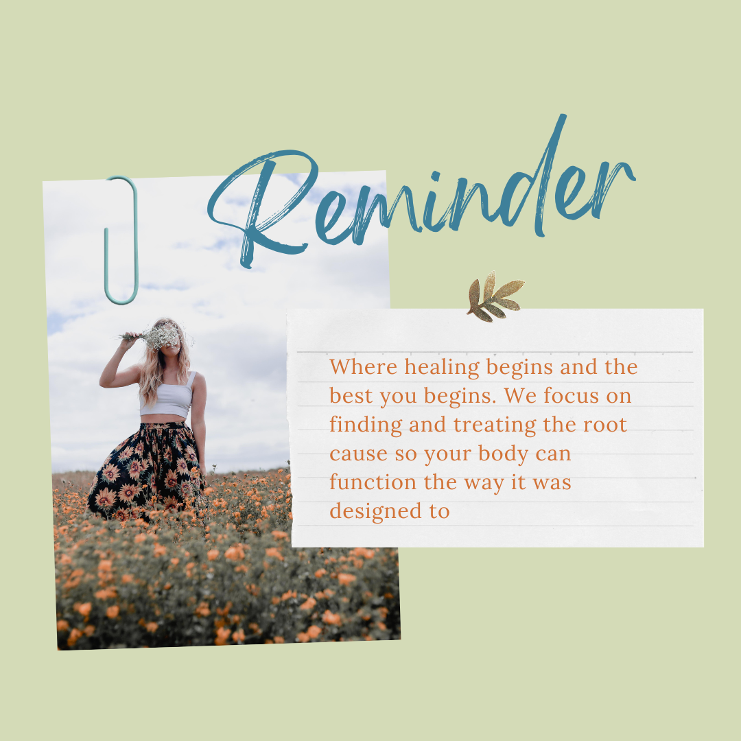 Woman in blazer leans on railing, smiling outdoors, green field in background.