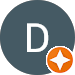 The letter d is in a circle with an orange star.