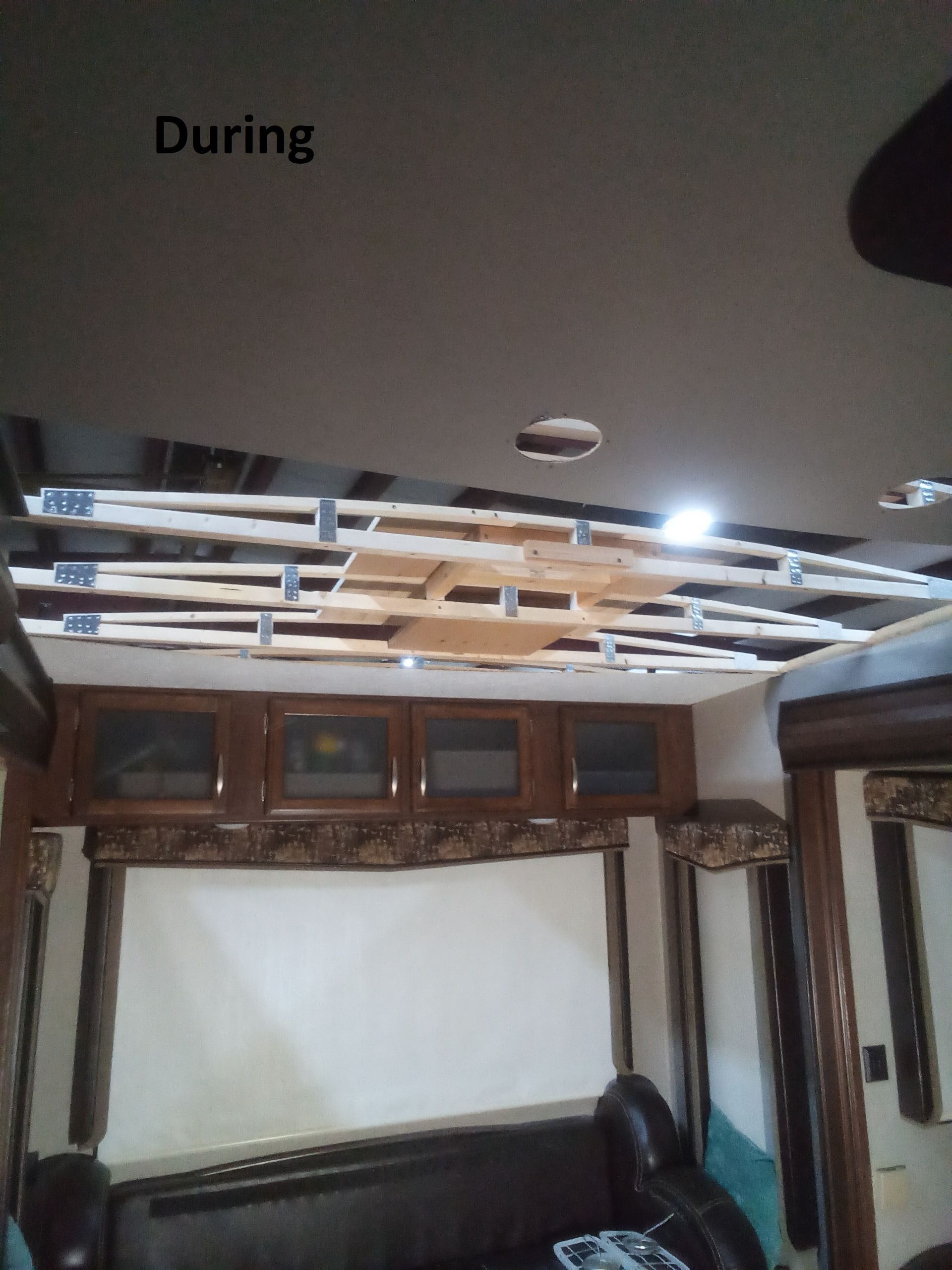 During the Ceiling Renovation of Mobile RV | Union, MO | 3R RV & Horse Trailer