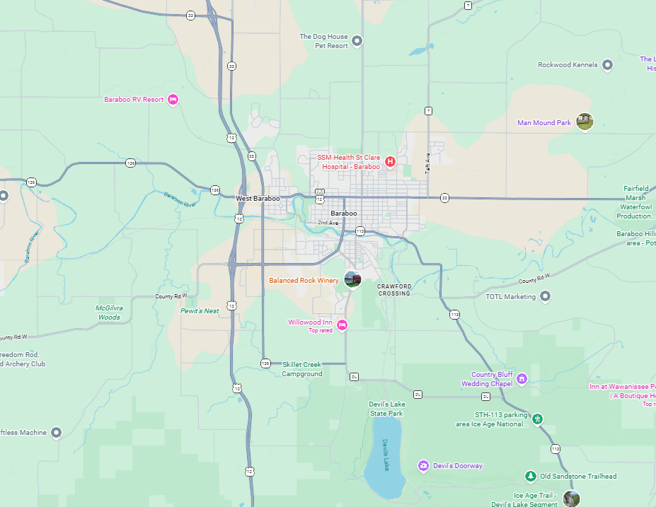 A digital map centered on Omaha, Nebraska, showing major roads, city landmarks, and surrounding regional geography.