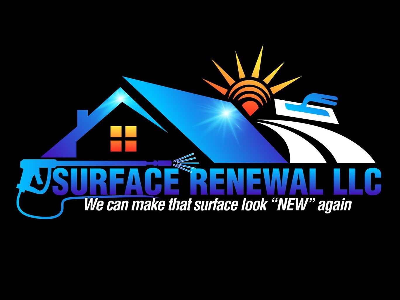 A logo for a company called surface renewal llc