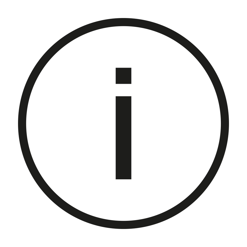Gästeinformationen, Info Icon