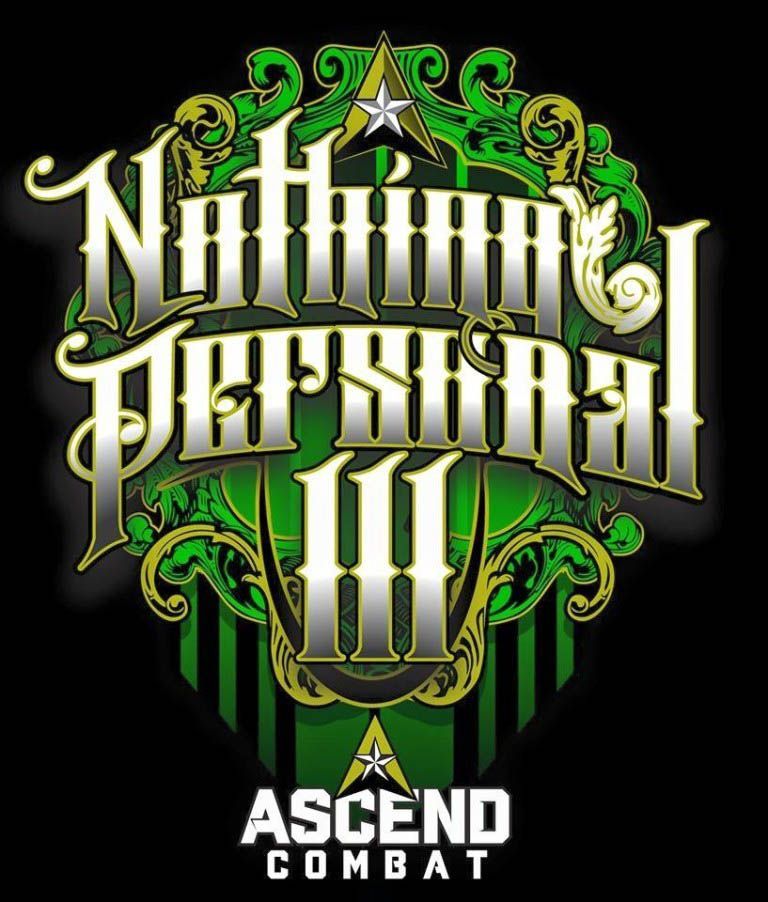 The logo for ascend combat is green and white