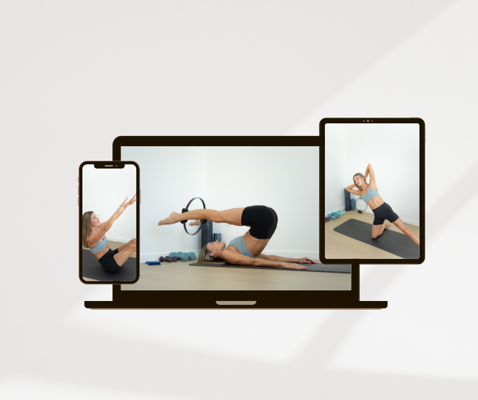 Erin Wilson Pilates classes are fit for laptop, tablets, and phones. Workout with any device.
