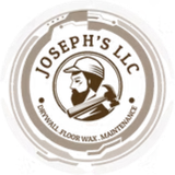 Joseph's LLC logo: brown circular design with a construction worker holding tools, text 