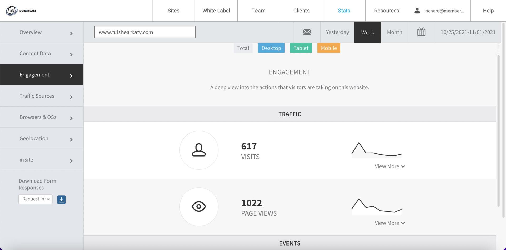 A screenshot of a website showing a person 's profile