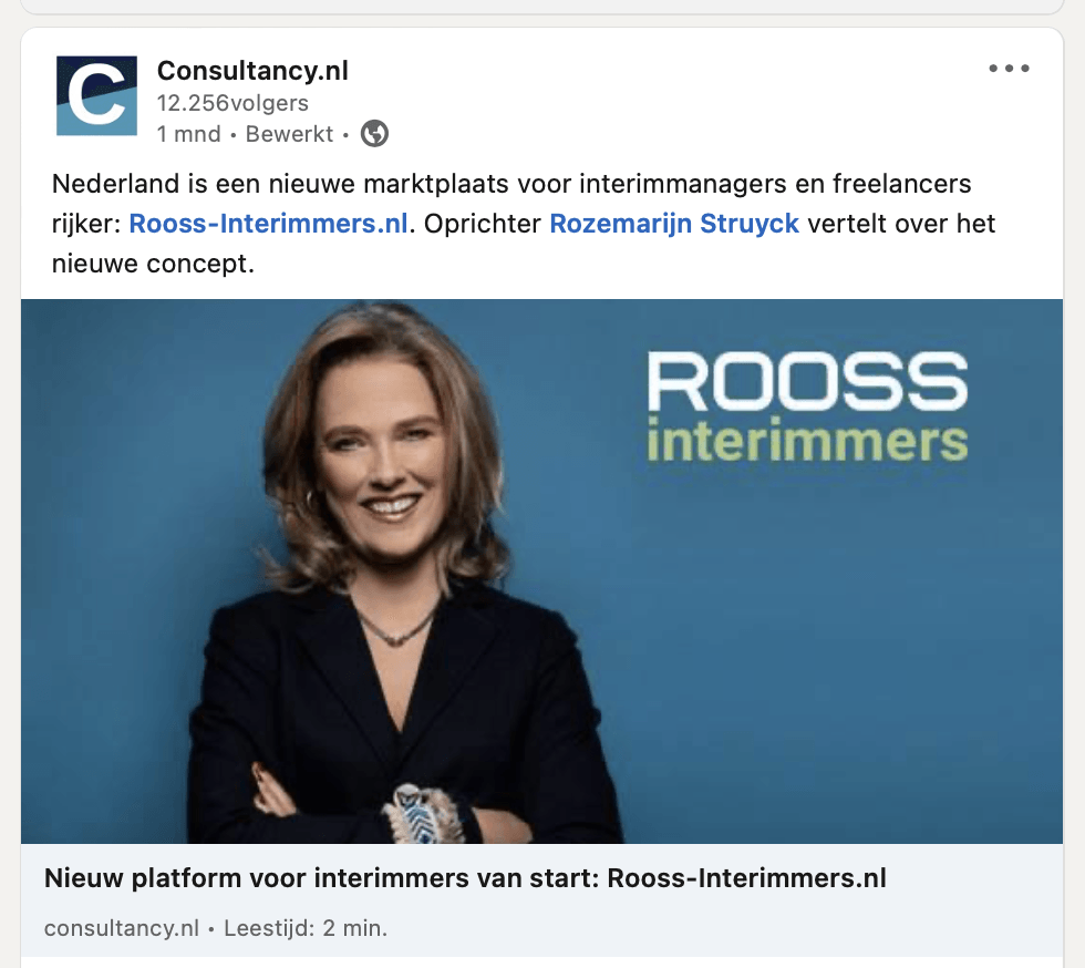 Rooss-Interimmers.nl op Consultancy.n