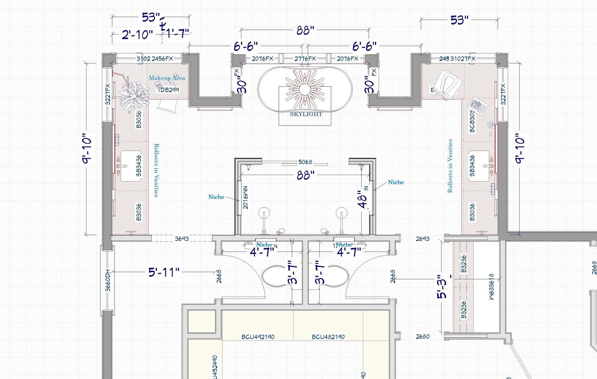 A floor plan of a house with measurements on it