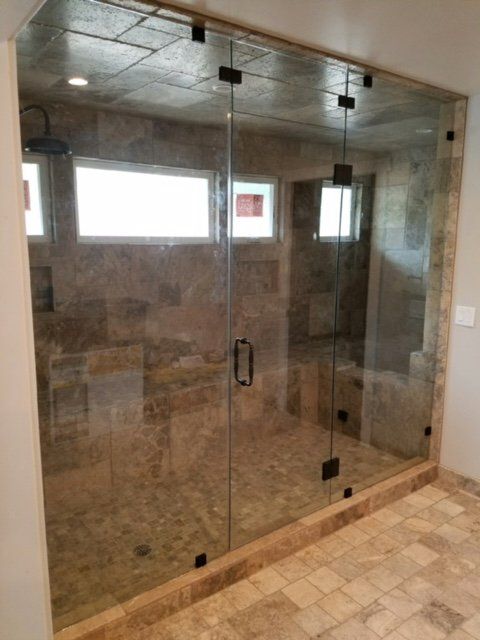 Shower enclosure & bathroom remodel