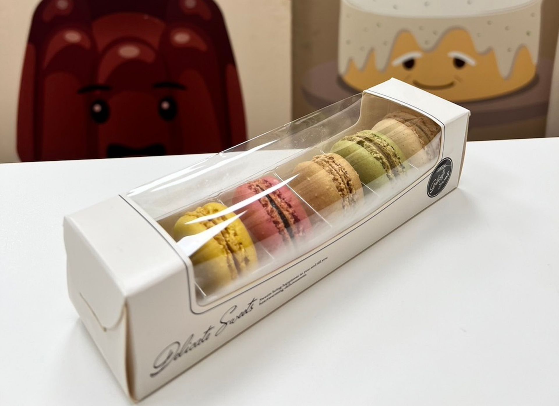 法式繽紛馬卡龍6入盒裝X2條