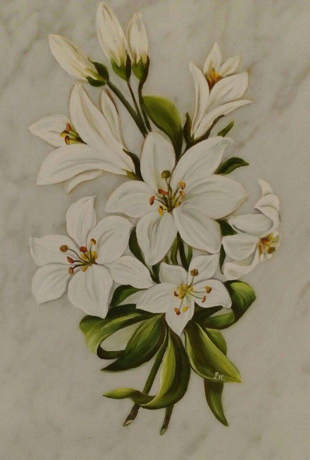 Ossario con fiori dipinti