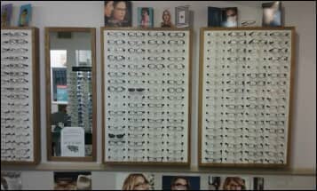 Eyeglass rack with mirror — Vision Exams In Colorado, CO