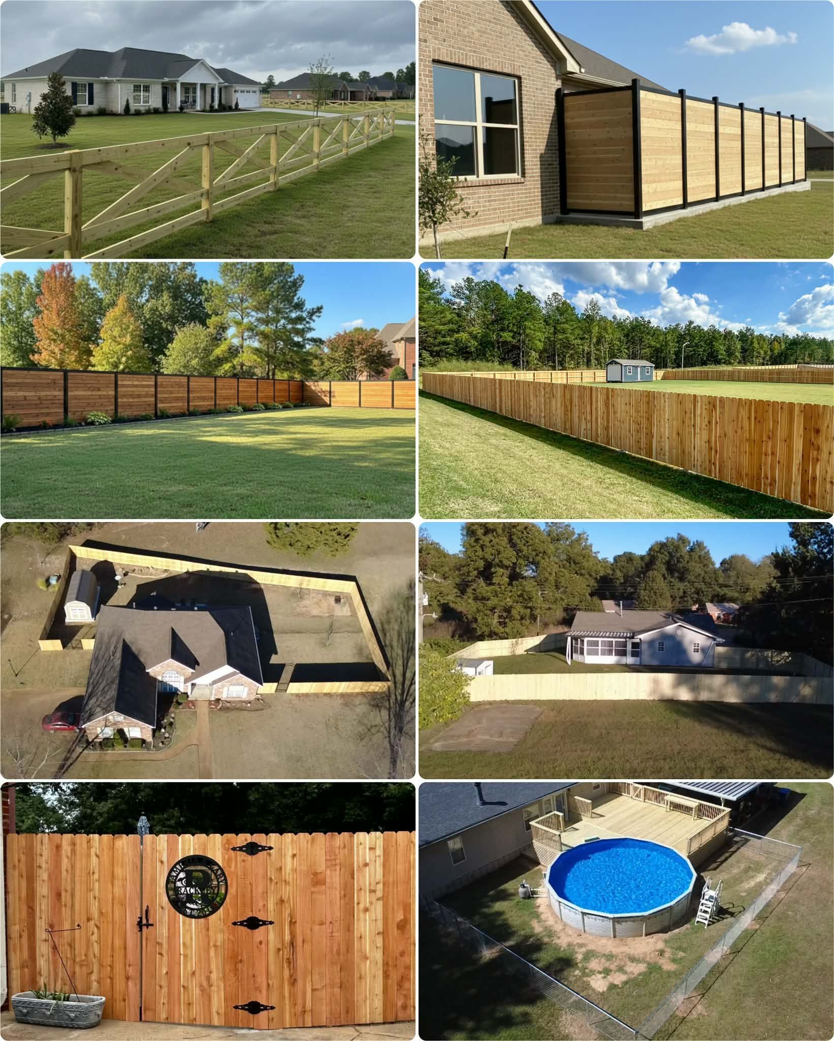 wooden fences Coldwater, MS