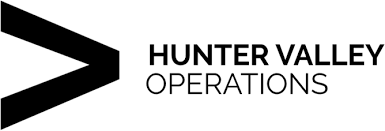 Black chevron logo followed by 