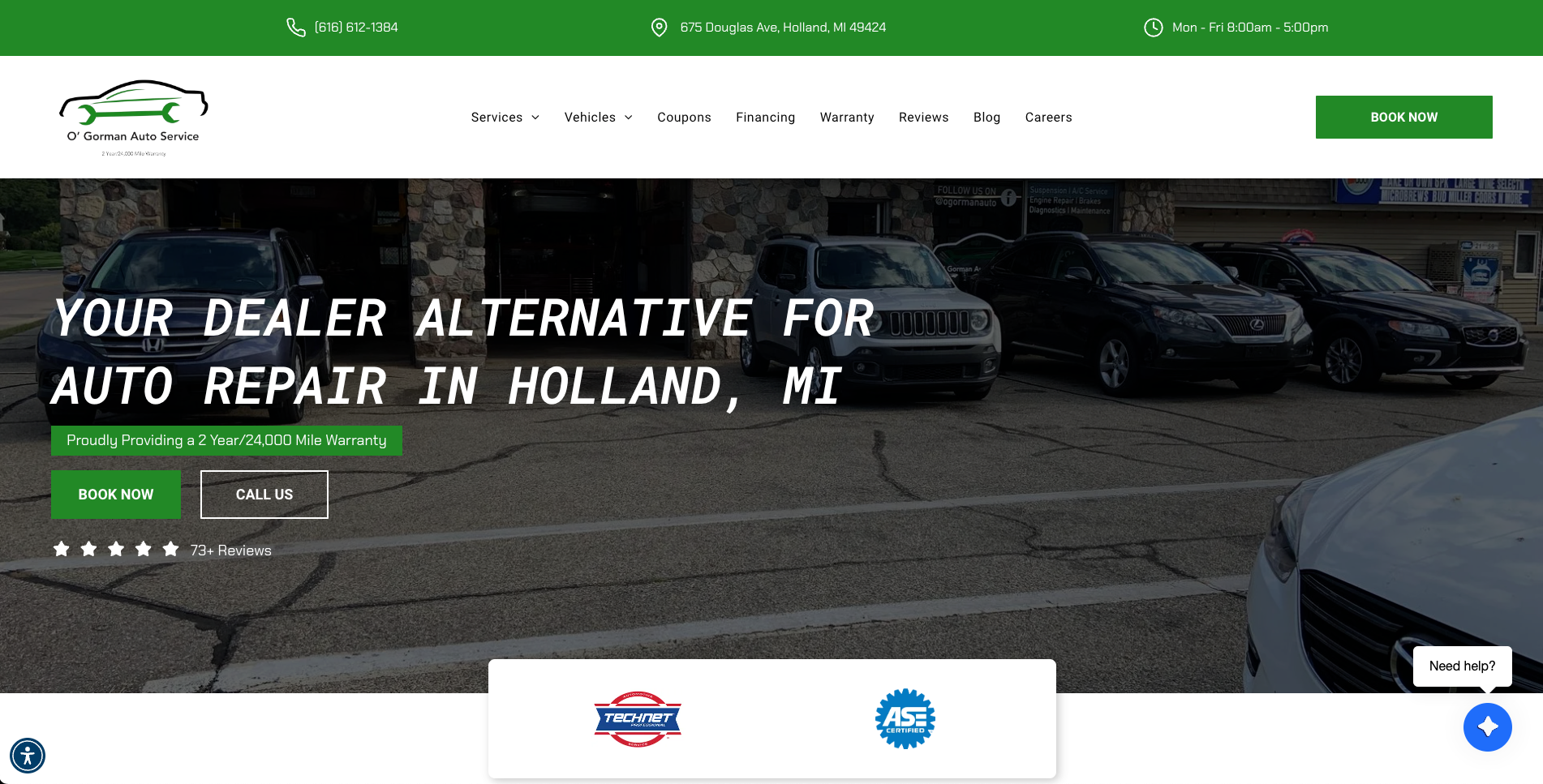 Expert Auto Repair in Holland, MI O' Gorman Auto Service