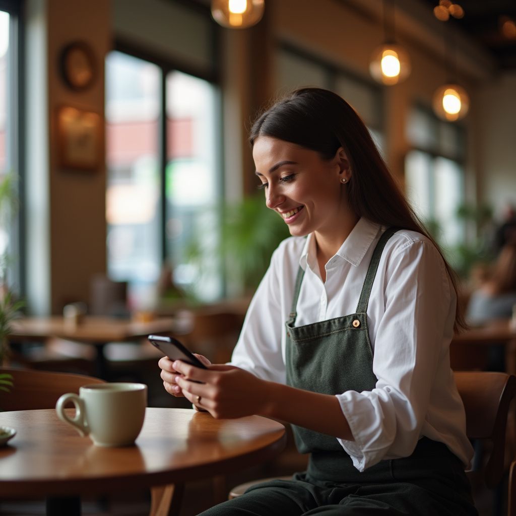 woman making online payments using Reboot IT,MO