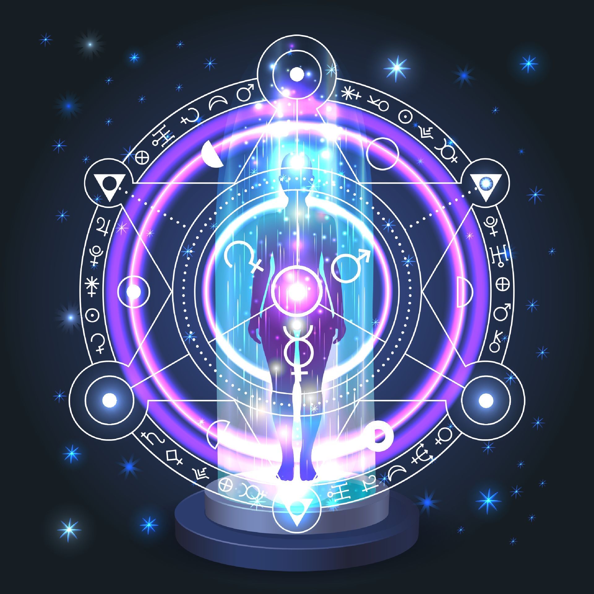 A woman is sitting on the floor in a lotus position.