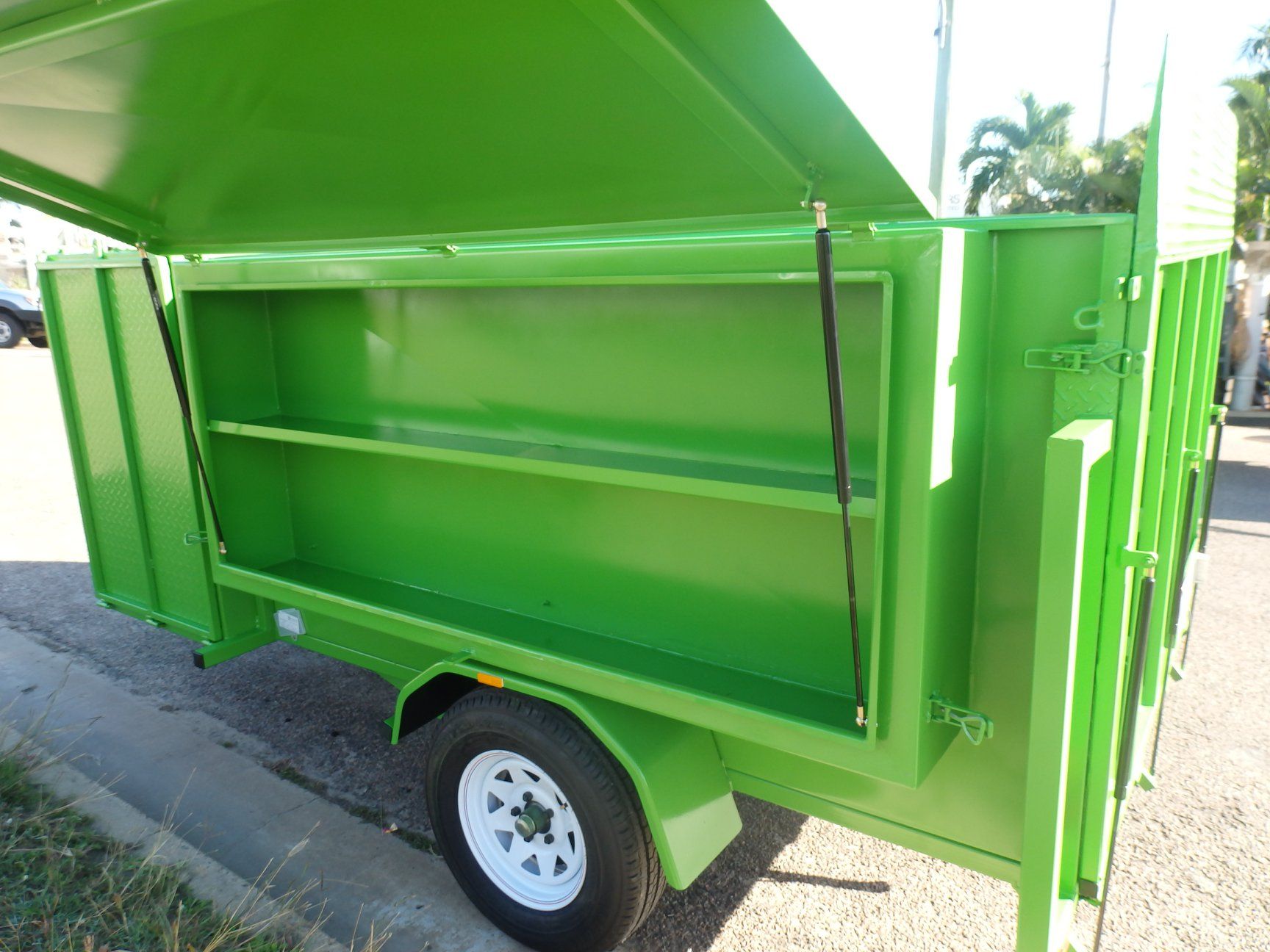 Green Trailer — Budget Trailers in Garbutt, QLD