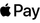 Het Apple Pay-logo met het appelpictogram en het woord 'Pay'.
