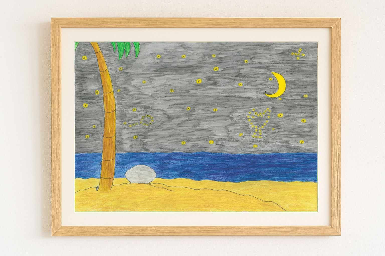 Print: Steentje en de nacht