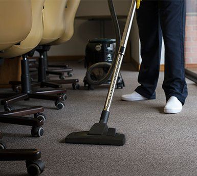 Vacuuming the Carpet of an Office — College Place, WA — MBG Cleaning Services