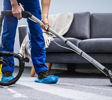 Cleaning Carpet With Vacuum Cleaner — College Place, WA — MBG Cleaning Services
