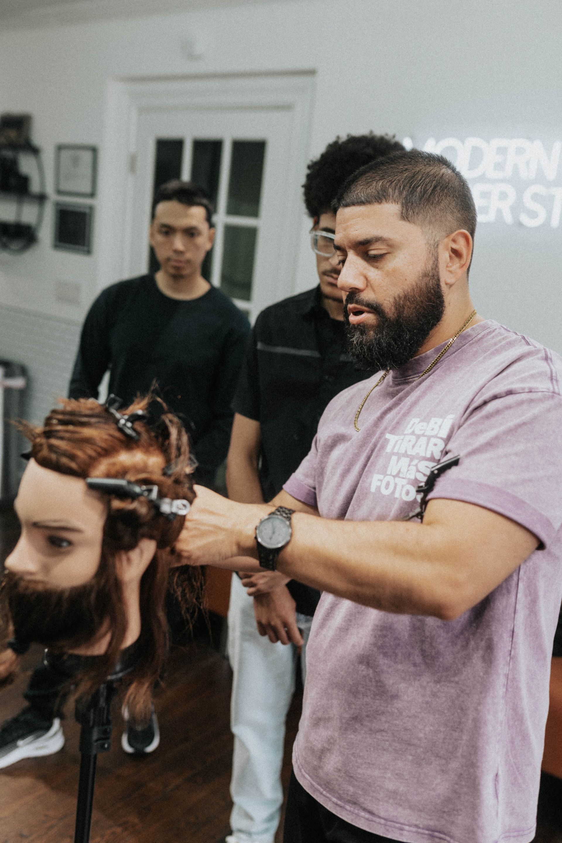 Client booking a haircut at Modern Man Barber Studio in Long Branch, NJ for a clean, confident finish.