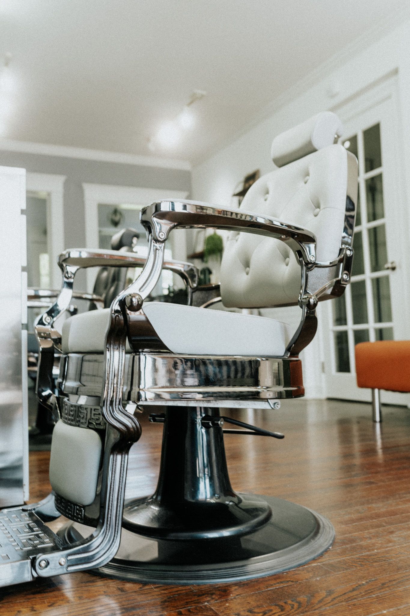 Client getting a precision haircut at Modern Man Barber Studio in Long Branch, NJ for a clean look.