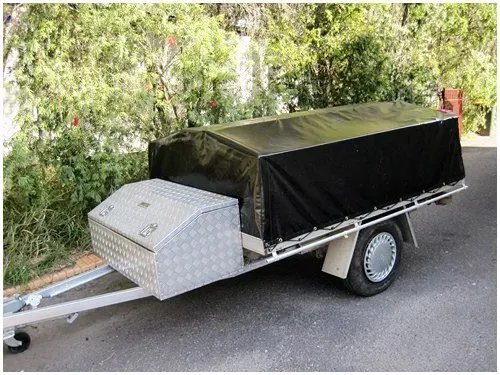 Trailer with black cover | Heatherbrae, NSW | All Tarps