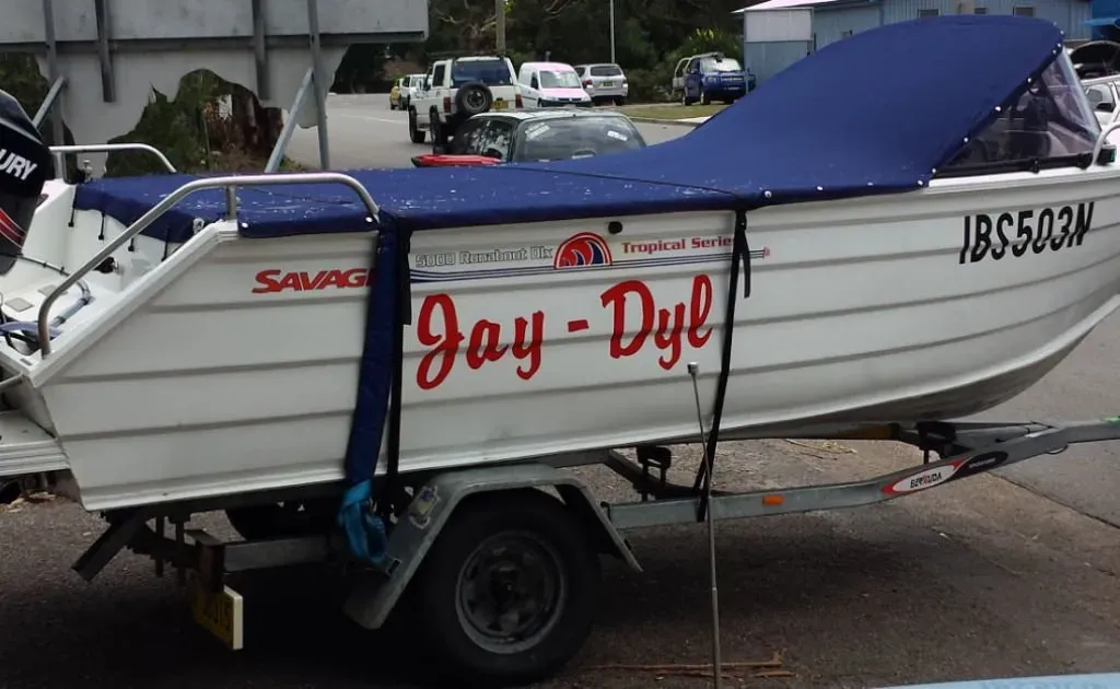 Boat with blue cover | Heatherbrae, NSW | All Tarps