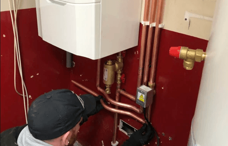 Central heating system installation