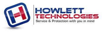 Howlett Lock & Door Logo of Howlett Technologies: blue square with red and blue