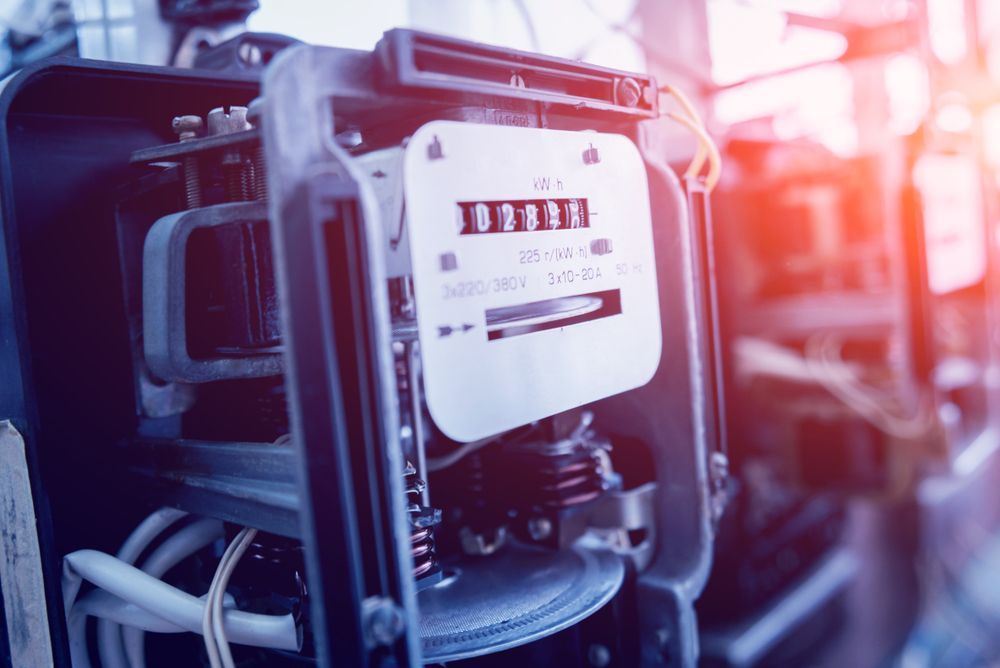 Close-up of a Partially Open Electricity Meter — Big Electrics in Redlynch, QLD