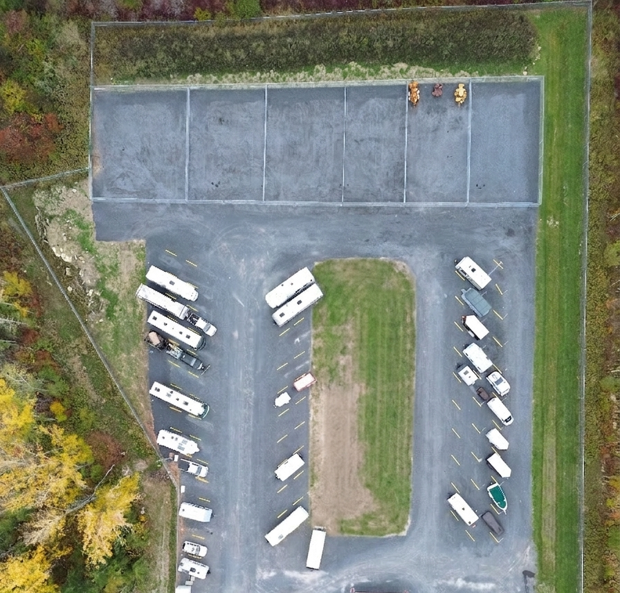 Storage yard in Cornwall, Ontario