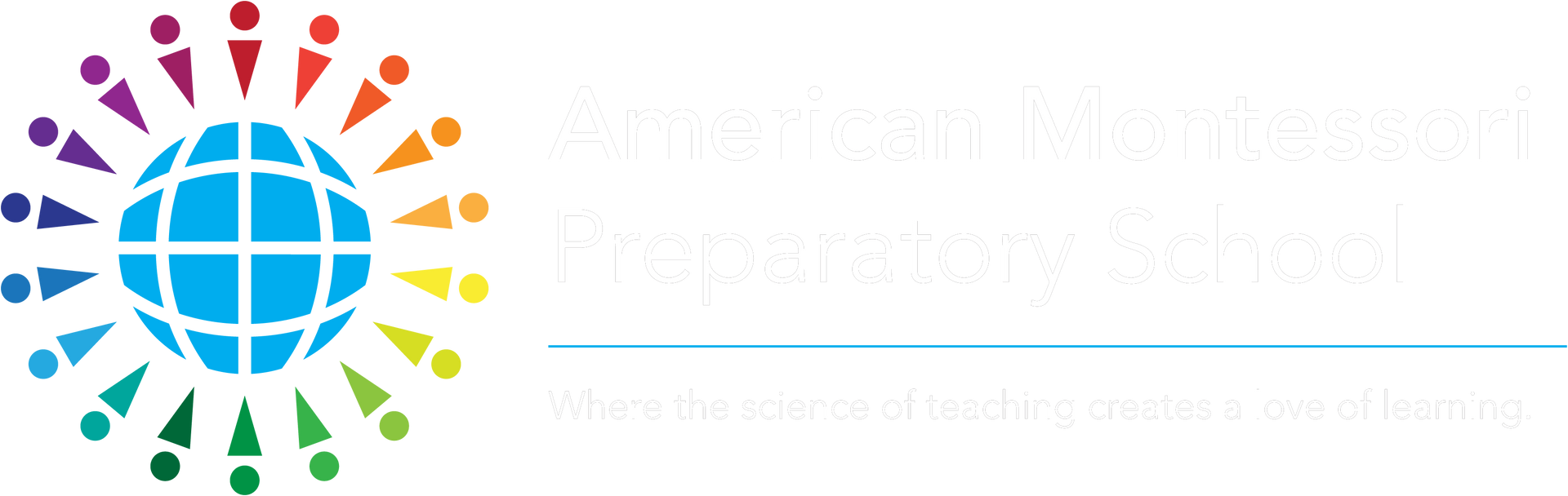 The logo for the american montessori preparatory school