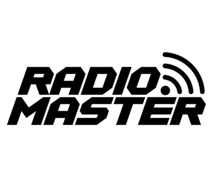 RadioMaster logo with angled bold text and radio wave symbol.