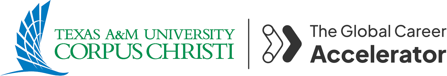 Logo with Texas A&M University-Corpus Christi and The Global Career Accelerator.