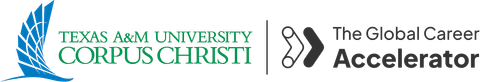 Logo with Texas A&M University-Corpus Christi and The Global Career Accelerator.