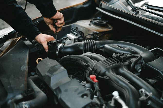 Engine being repaired in LaGrange Ga