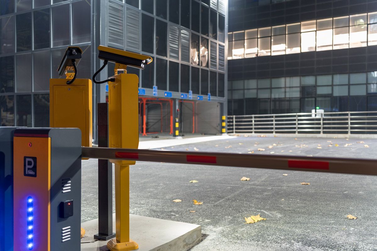 Boom Barriers in Car Park — North Augusta, SC — Aiken Augusta Fence