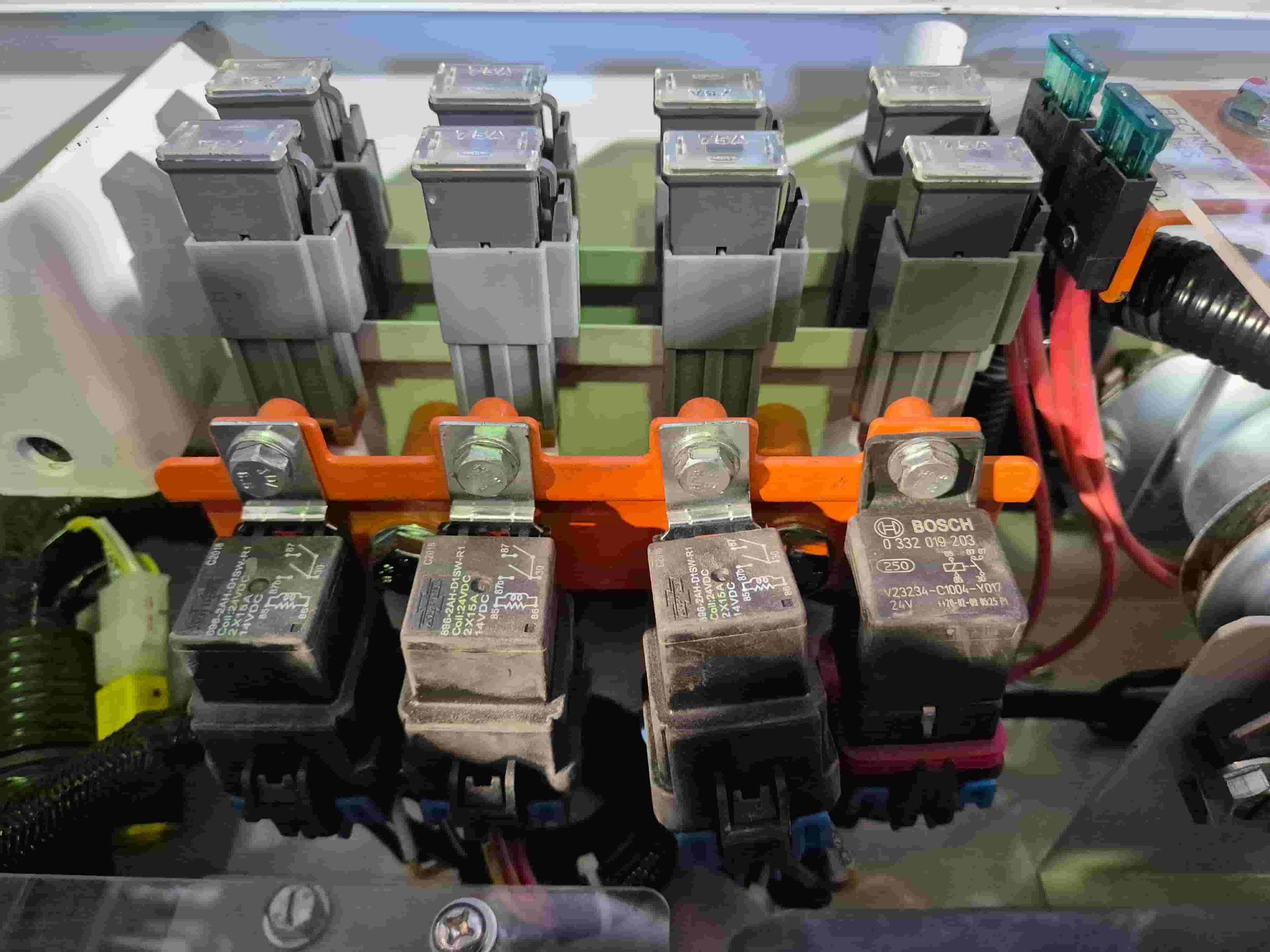 A Bunch Of Relays Are Sitting On Top Of Each Other In A Box — A.G Auto Electrical & Air-Conditioning In Hidden Valley, QLD