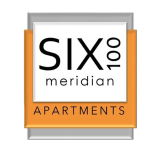 Six100 Meridian Apartments Logo - White