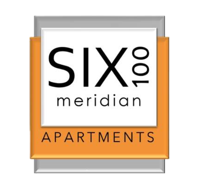 Six100 Meridian Apartments Logo - White